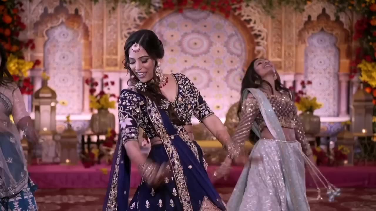 Dance by bride & bridesmaids | Indian wedding dance