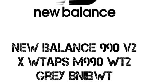 New Balance 990 V2 X WTAPS M990 WT2 Grey BNIBWT