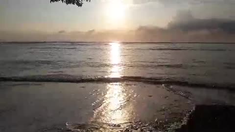 Living in Paradise ! sunrise on the beach