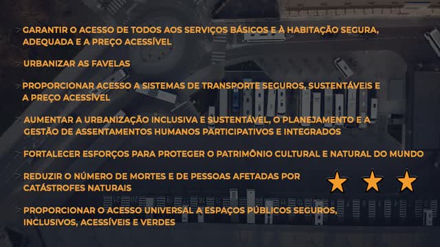 Cidades e comunidades sustentáveis