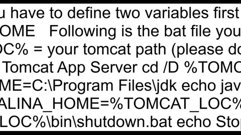 Apache tomcat startup