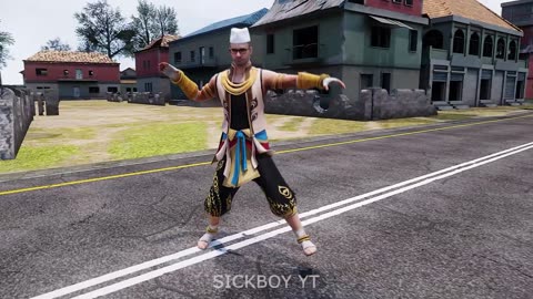3D Champak Chacha🤩Emote TMKOC in BGMI Funny Dance With Victor Ja Re Hat