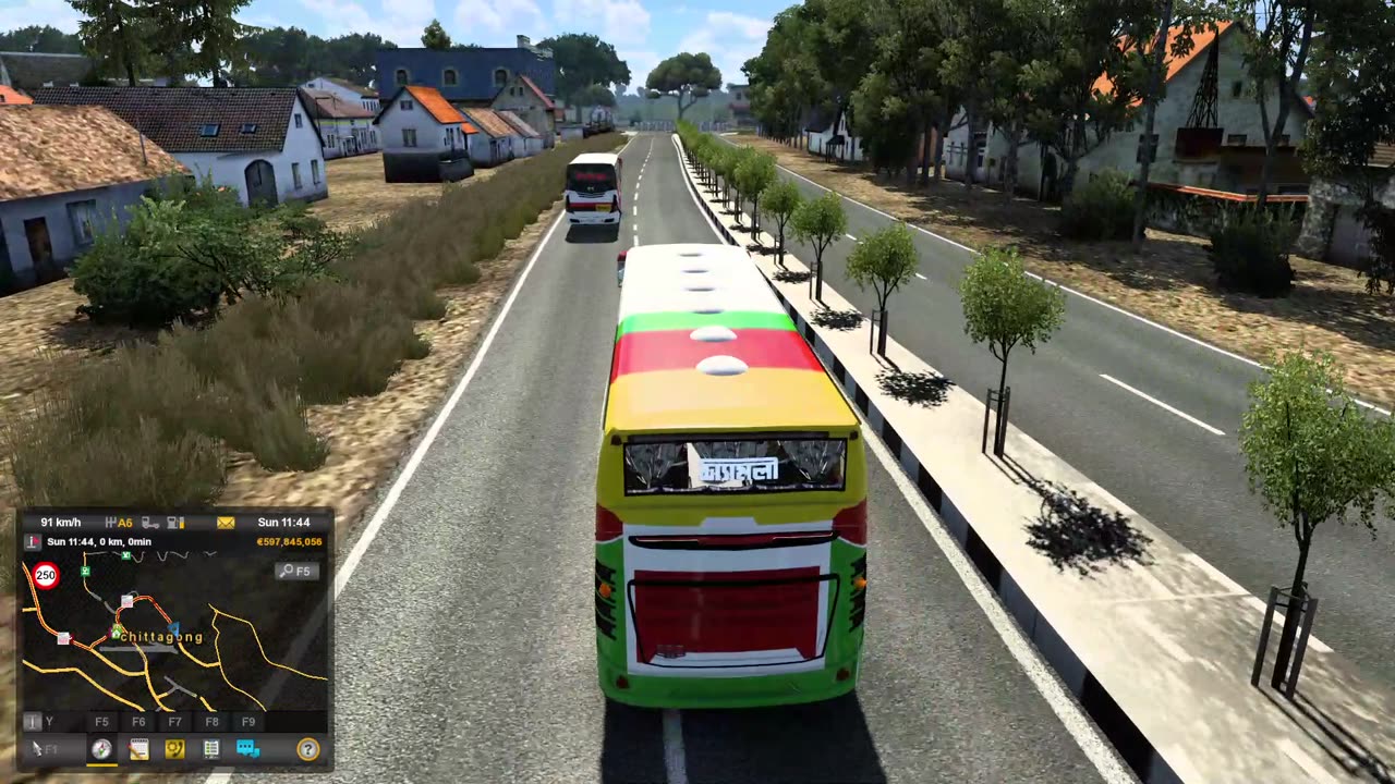 Ets2 Bangladeshi map gameplay | bus simulator Bangladesh gameplay |