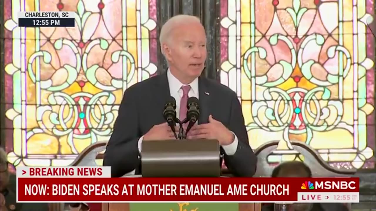 Biden's Malarkey-Filled Speech In Charleston Did Not Go Well