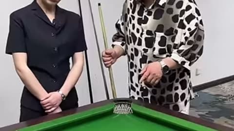 Funny video “interesting pool game”🎱