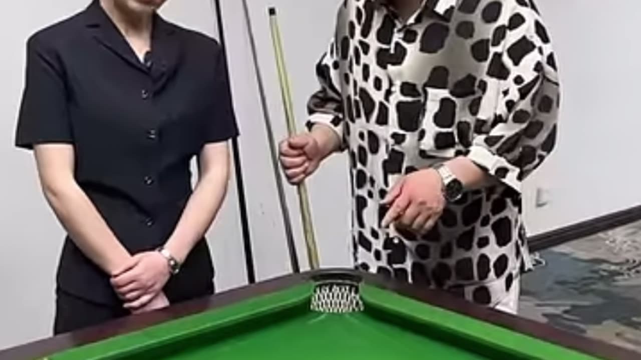 Funny video “interesting pool game”🎱