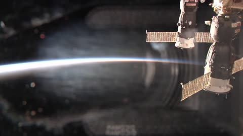 Strange light seen by the ISS