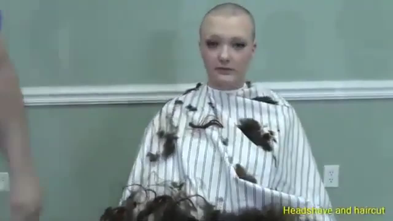 Beautiful Girl Headshaved