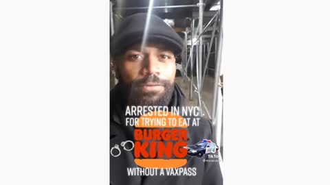 Man arrested in New York for not having a pass