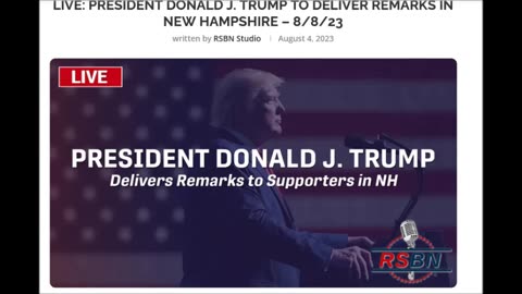 LIVE: President Donald J. Trump to Deliver Remarks in New Hampshire