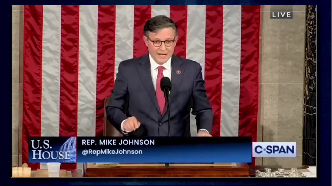 Perhaps the MOST IMPORTANT issue! Mike Johnson addressess the HOUSE