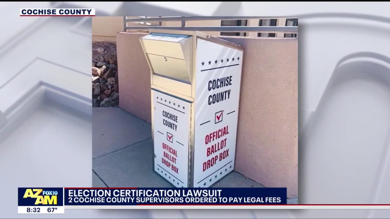 2022 Election Certification Lawsuit: 2 Cochise Co. AZ Supervisors Ordered to Pay Legal Fees