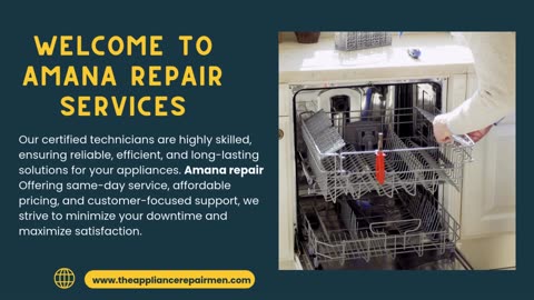 Expert Amana Repair Service Near You - The Appliance Repairmen