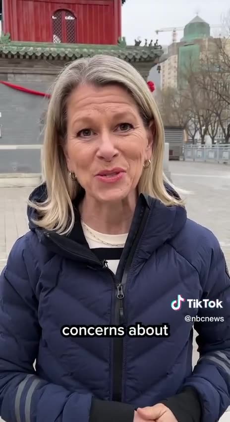 How is China reacting to the US wanting to ban TikTok?