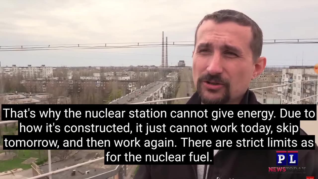 Ukraine war - nuclear site in the war zone near Zaporizhia