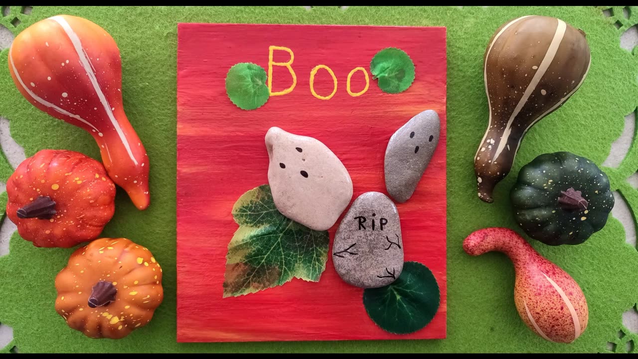 Boo, Halloween - Creative hobby, handmade home decor