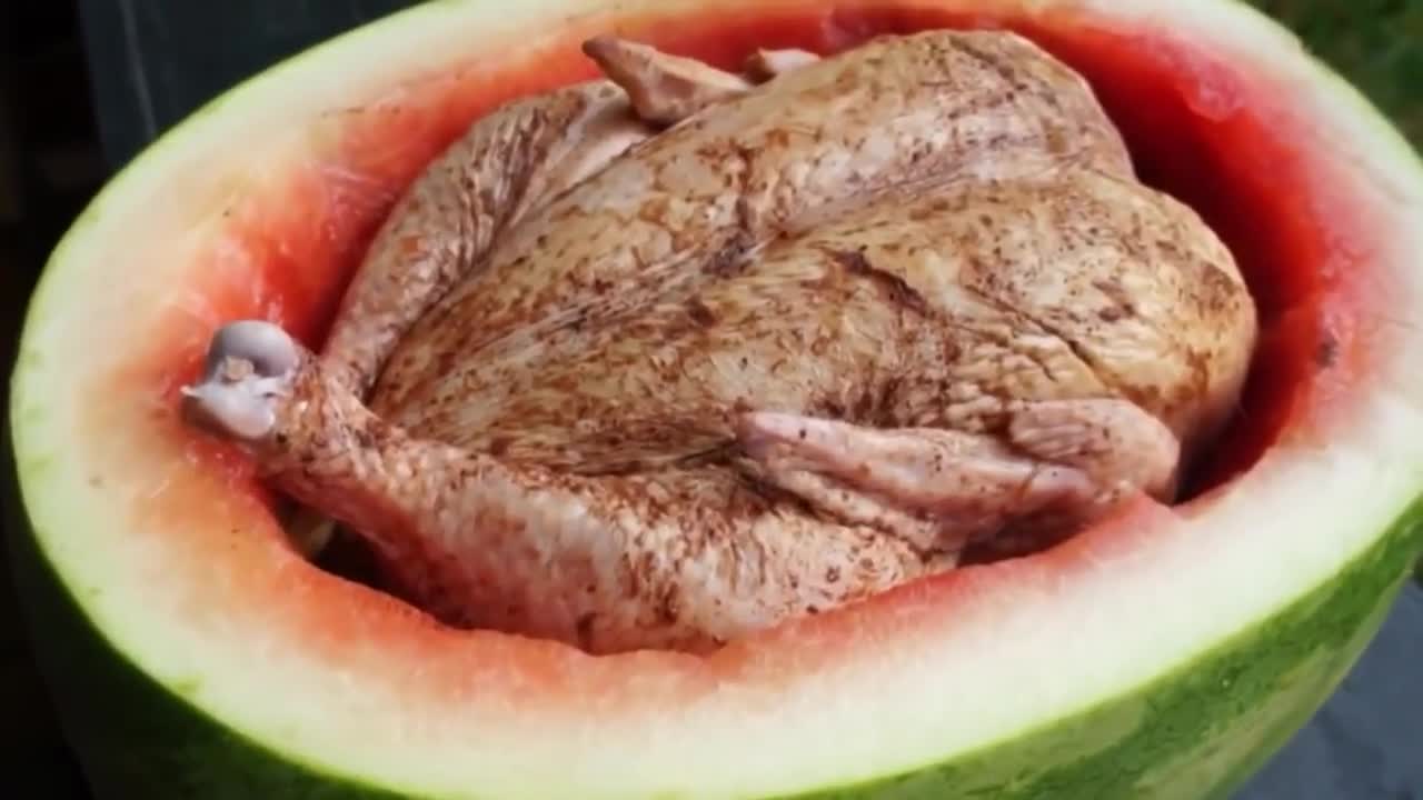 🍉🐔👍🏿Watermelon Chicken Recipe - black reviewed