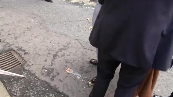Video: Un hombre fue detenido tras intentar arrojar huevos contra Carlos III