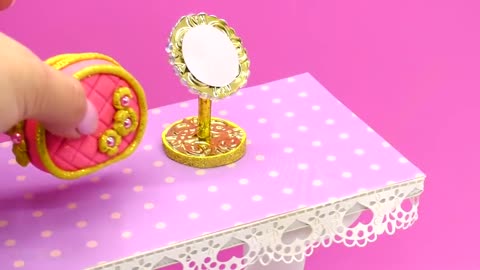 Barie doll makeup set Dly for kids how to make Miniature Cr.....