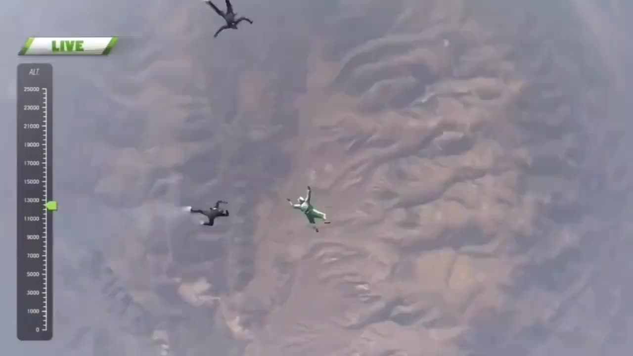 No Parachute jump from 25,000 feet into a net