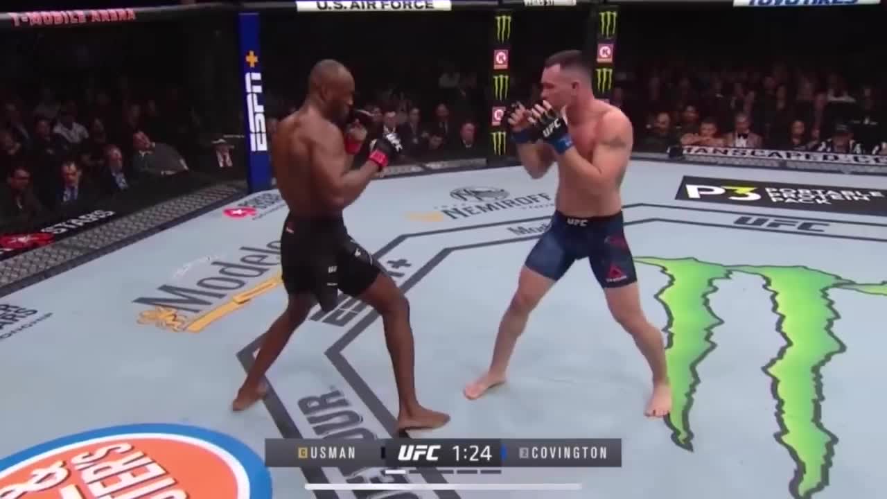 Covington vs Usman 1 highlights