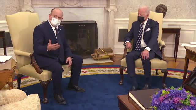 Biden and Bennett held their first meeting at the White House