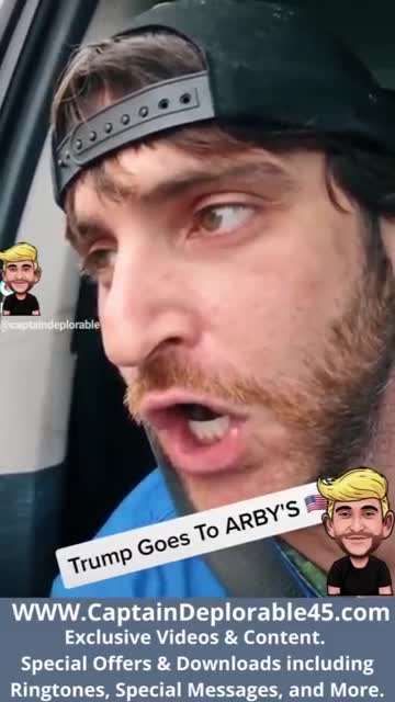 Trump Goes to Arby's... TOO FUNNY!!!!!