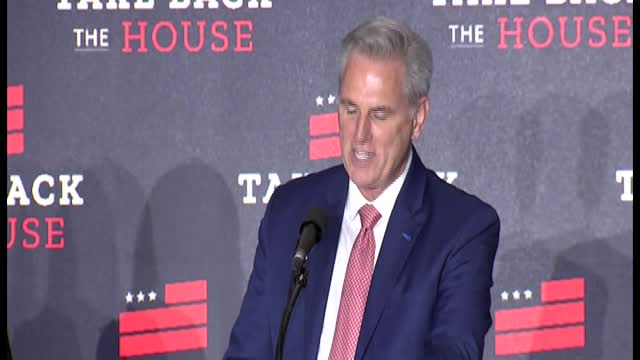 Kevin McCarthy speaks after Republican wins in the House