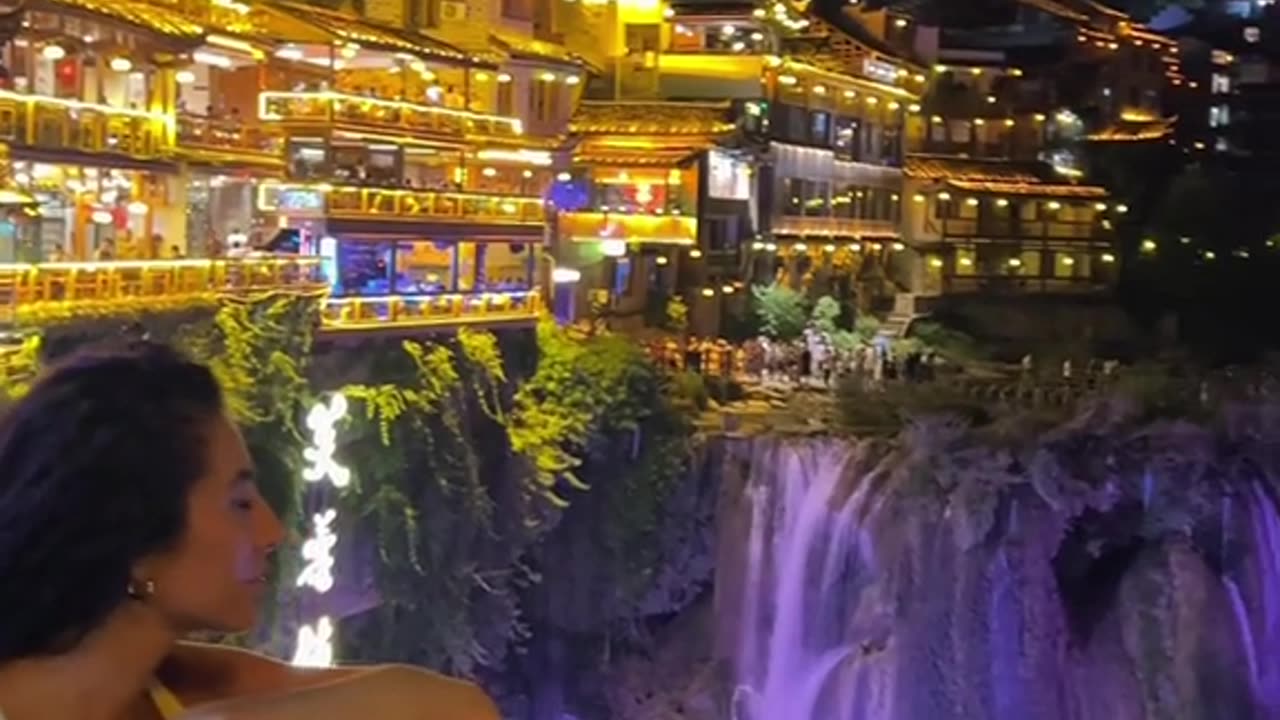 The ancient town hanging on a waterfall that everyone is talking about