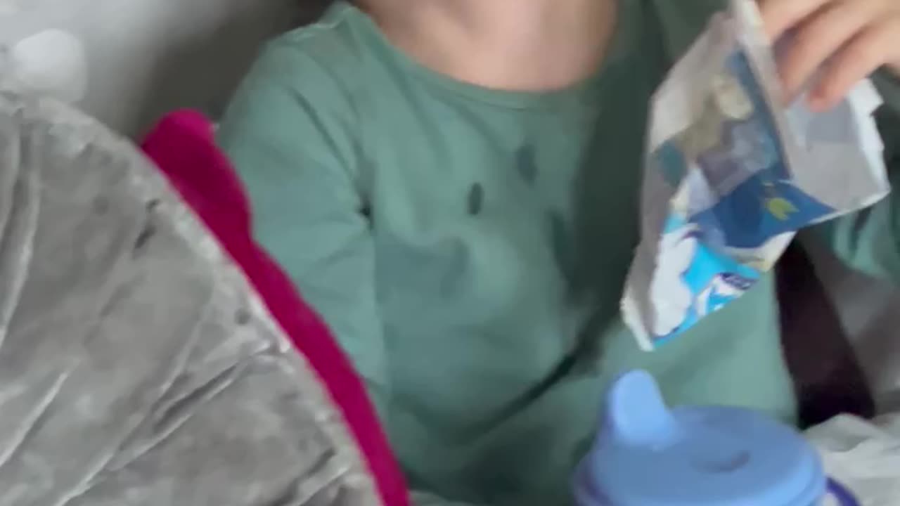 Little boy finds fake burp hilarious.