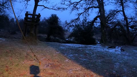 Transition from light to dark. Dartmoor. Nightlapse 12th Dec