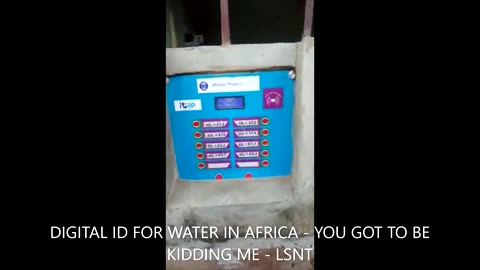 DIGITAL ID FOR WATER!!! YOU GOT TO BE KIDDING ME!