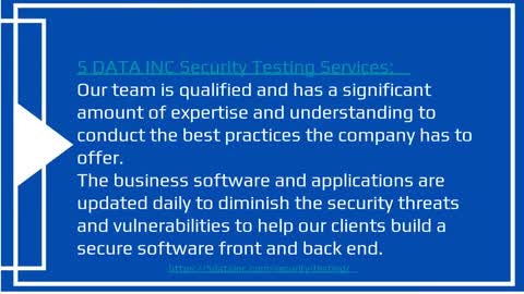 Best Security Testing | 5Data Inc.