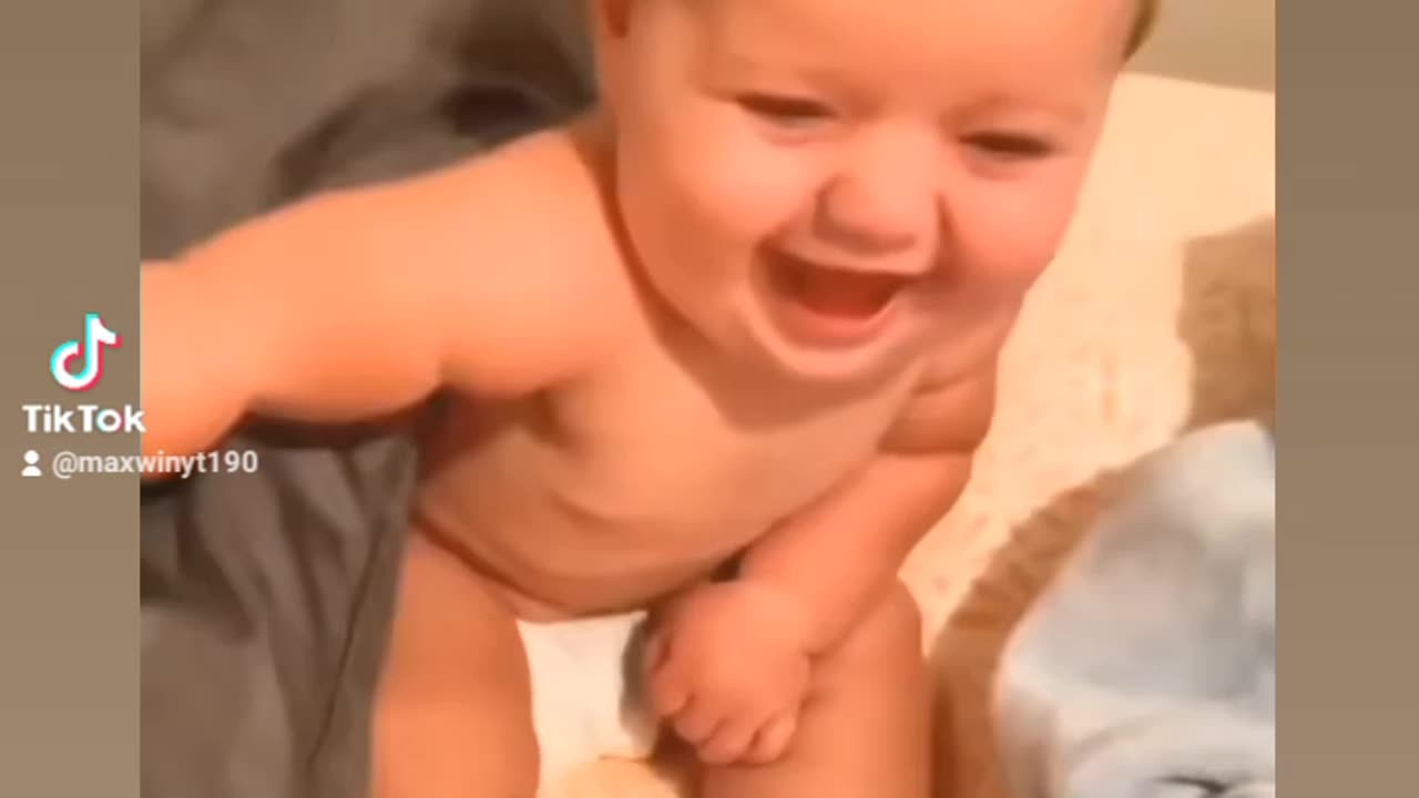 Laughing baby so funny