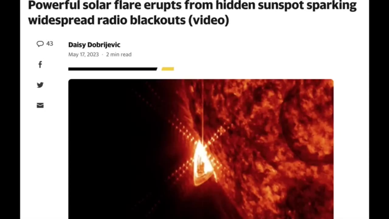 An EMP Attack Blamed on the Sun?Warning! They Are Preparing us For Long Term Blackouts