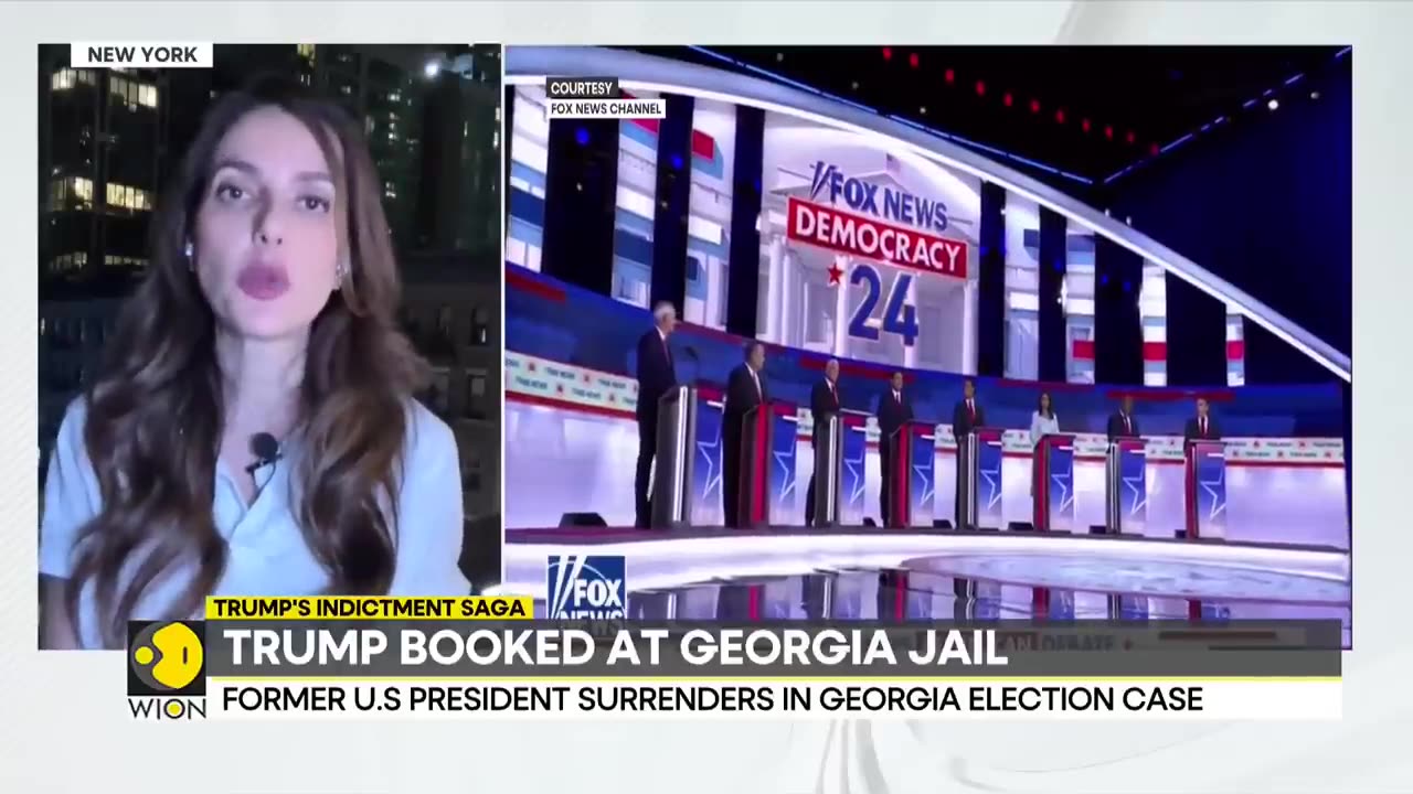 Former US President Donald Trump surrenders in Georgia Election case | WION