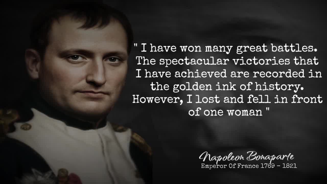 Quotes from Napoleon Bonaparte: "A person who cannot lead himself cannot also lead others."