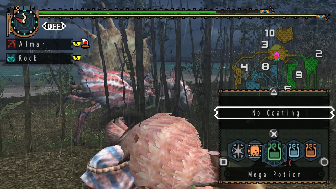 Monster Hunter Freedom Unite - Aim for the Jungle Crab Quest Walkthrough