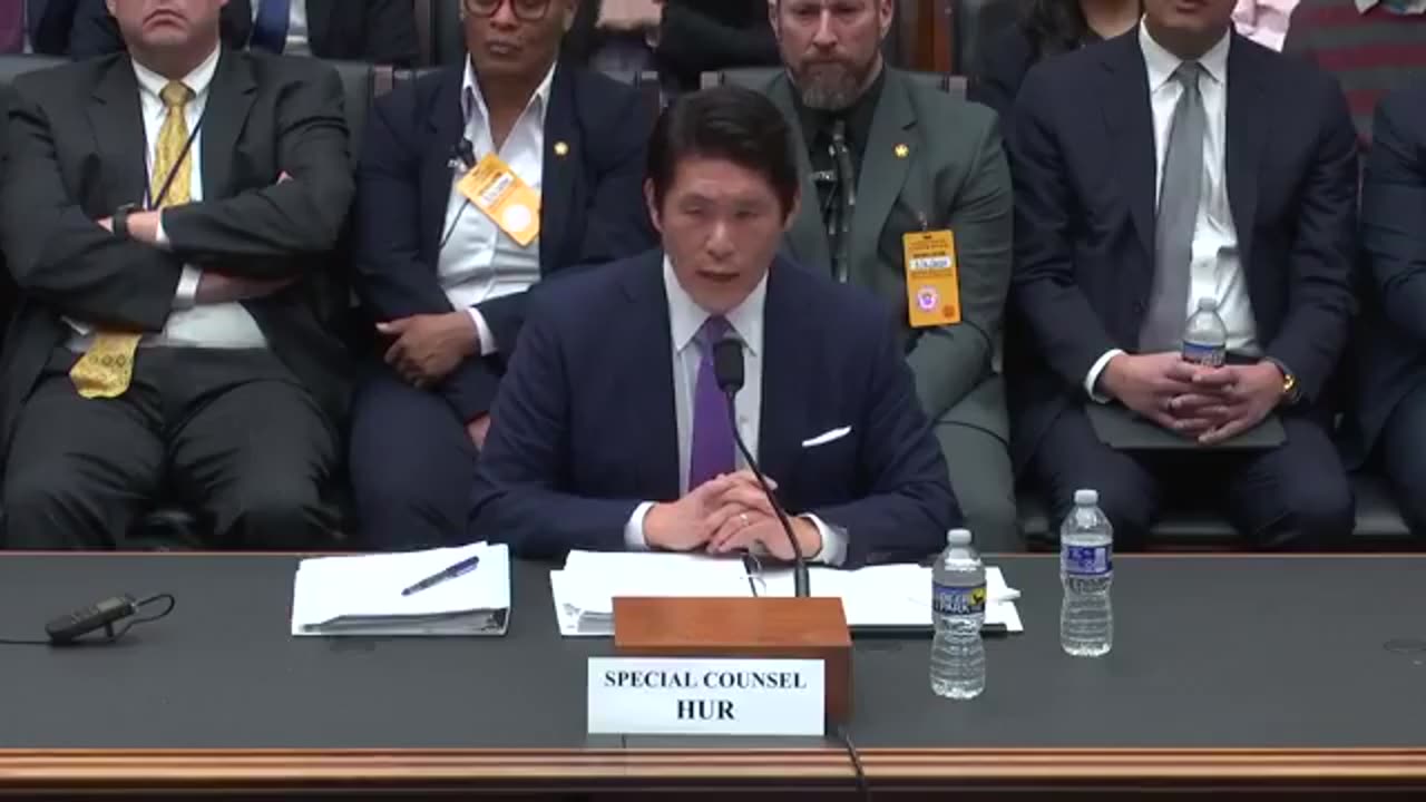 Special Counsel Robert Hur testifies that he did *not* exonerate President Joe Biden.