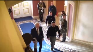 Biden has just left Ukraine for Poland and Zelenskyy already has a video done with music