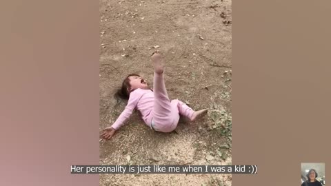 Funniest babies playing outdoor