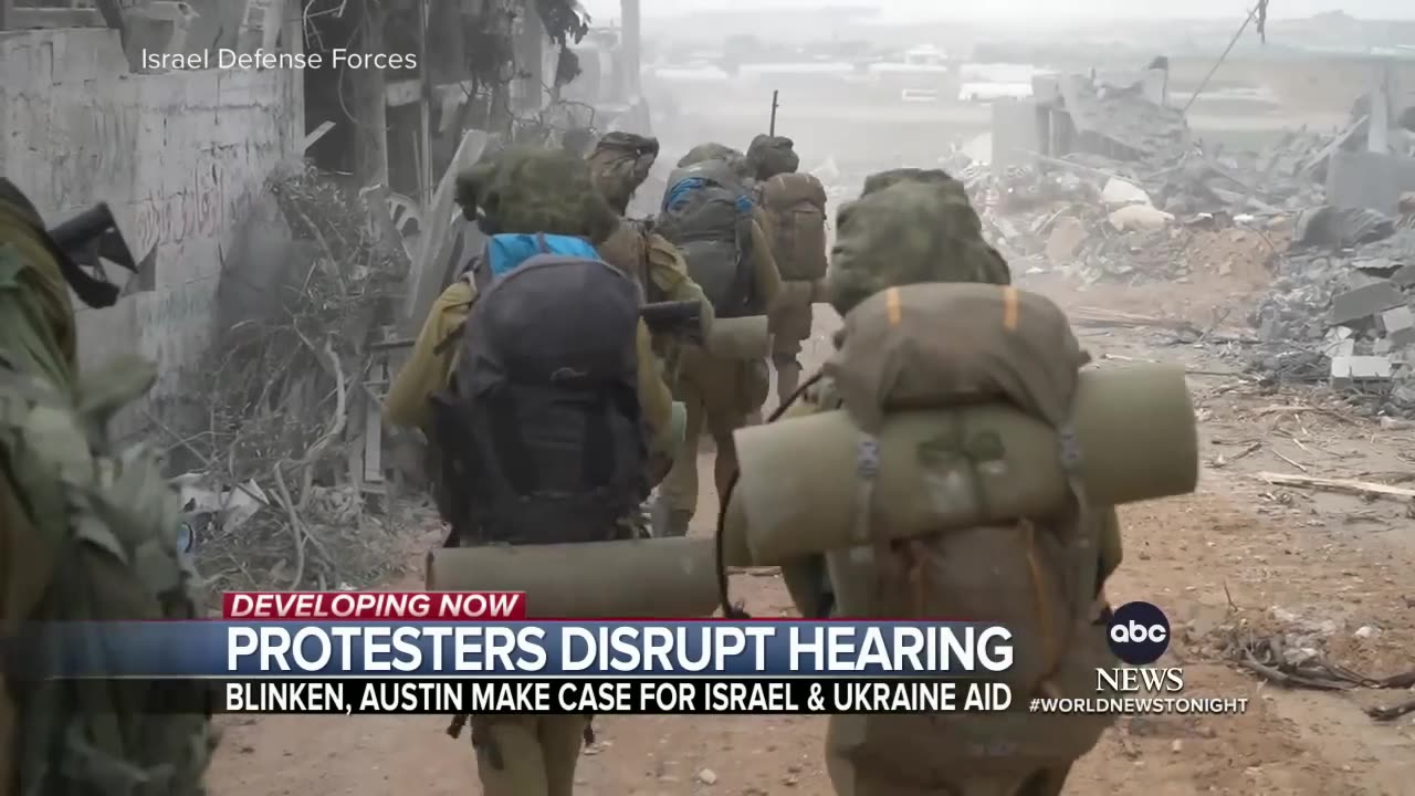 Protesters disrupt Senate hearing on aid plan for Ukraine, Israel | WNT