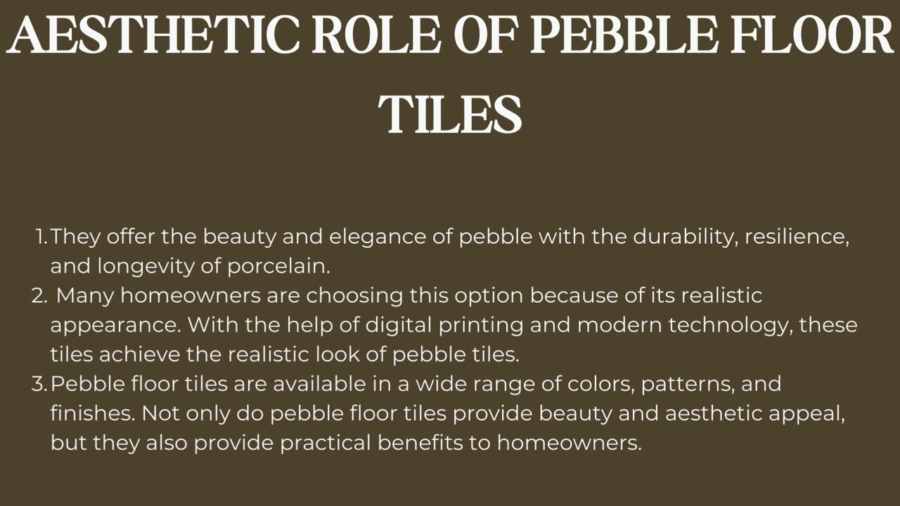 Buy pebble floor tiles for countertop moderation