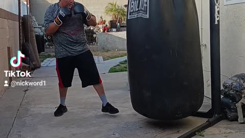 500 Pound Punching Bag Workout Part 45! Another 3 Minute Round Of Boxing!