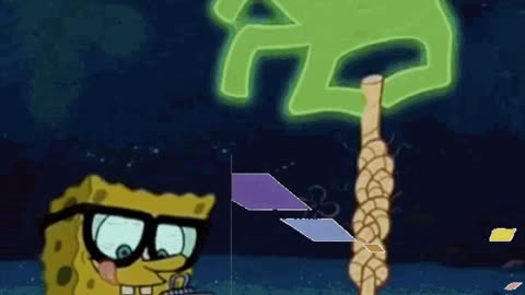 Squidward Is Playing With Tiles While The Flying Dutchman Shows SpongeBob The Ropes 🧽