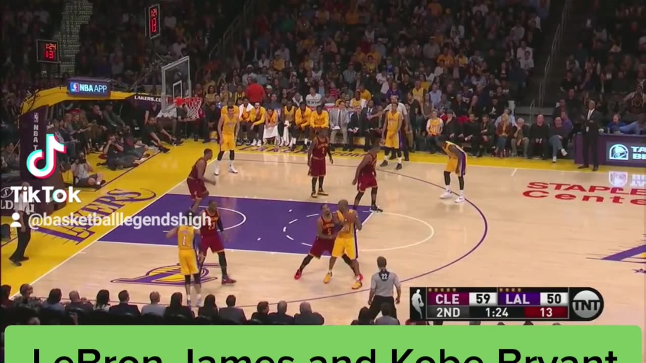 LeBron James and Kobe Bryant Last Duel #nba #basketball #kobebryant #losangeleslakers #lebronjames