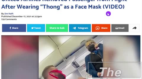 United Airlines Kicks Passenger With Thong Mask