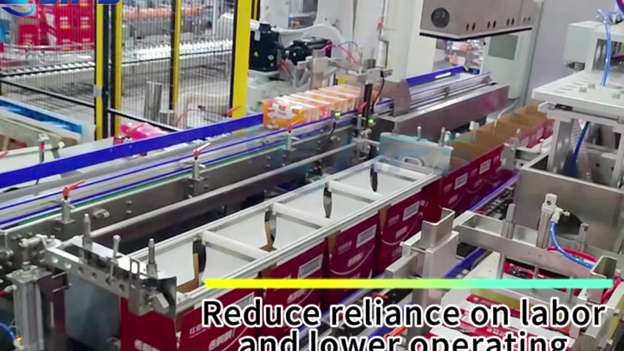 Automatic robot carton packer for wraparound products #packaging#robot#packer#foryou