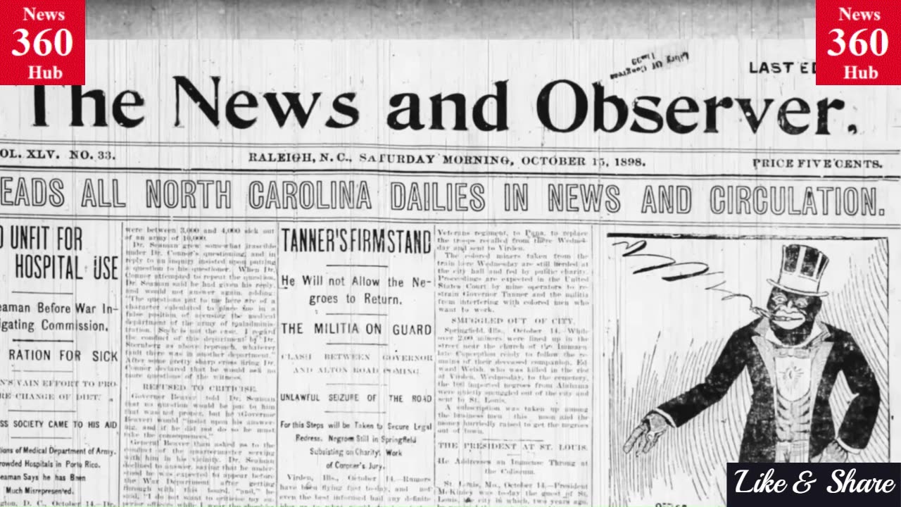 The Beginning of Fake News! When DEM White Supremacists Overthrew a Government!