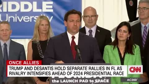 Trump and DeSantis rivalry spills into public view